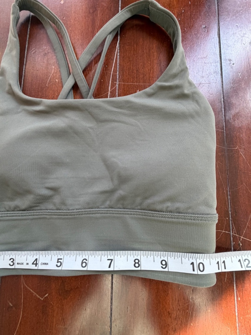 Lululemon Energy Bra Size 2 Color: Grey Eucalyptus - Picture 5 of 6